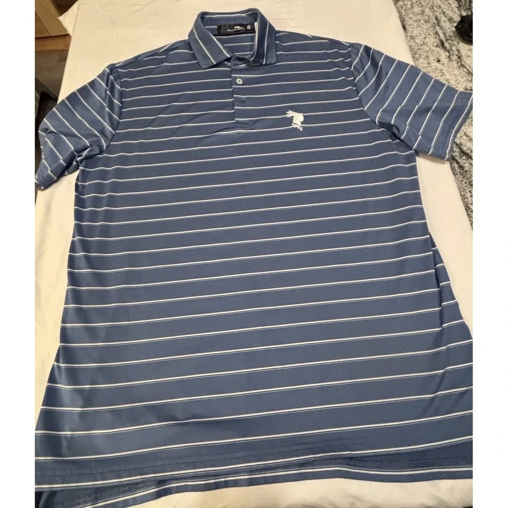 Ralph Lauren RLX Polo Performance Shirt Men Large Pinehurst Resort Golf Club No2